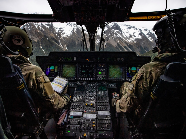 RNZAFs No. 3 Squadron conducting Exercise Blackbird 22 an annual readiness training activity designed to train helicopter crews in high altitude mountain flying