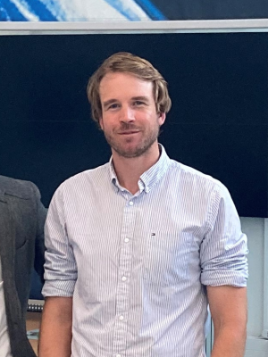Tim Searle looking at the camera and smiling