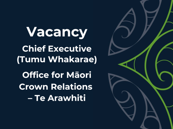 Te Arawhiti CE vacancy tile